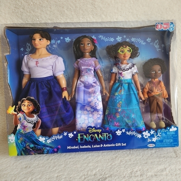 New Disney Encanto Barbie size doll gift set of Luisa Mirabel Isabella Antonio - Picture 3 of 7